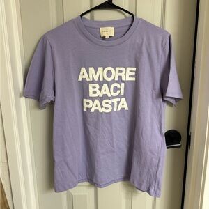Sezane | Amore Baci Pasta Tee | 💜 | Large
